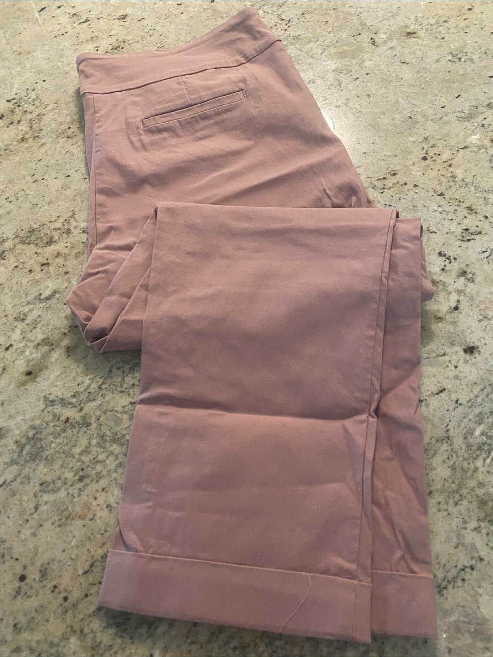 Tribal Womens Dusty Rose Slim Cuffed Chinos